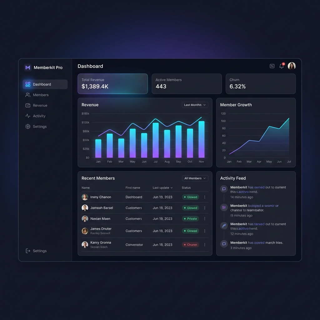 Memberkit Pro Dashboard