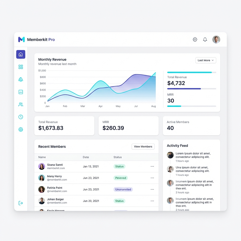 Memberkit Pro Dashboard